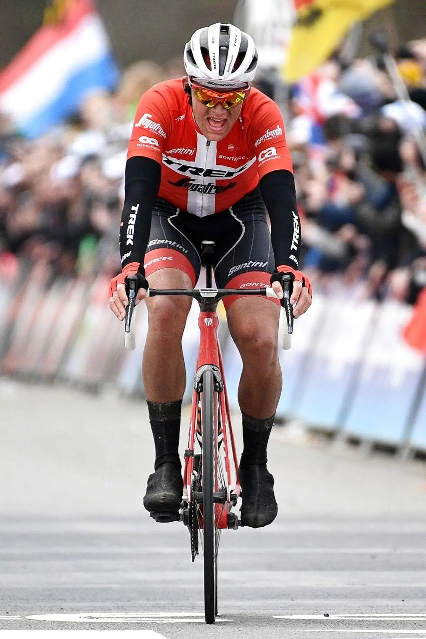 Mads Pedersen under sidste års Flandern Rundt.