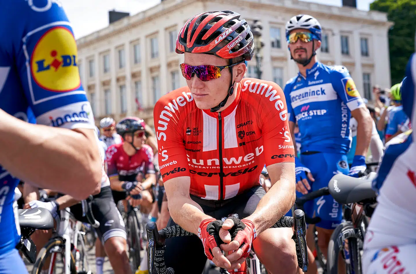 Danske Søren Kragh Andersen er holdkammerat med Michael Matthews på Team Sunweb, der langt fra har haft en god Tour indtil videre.