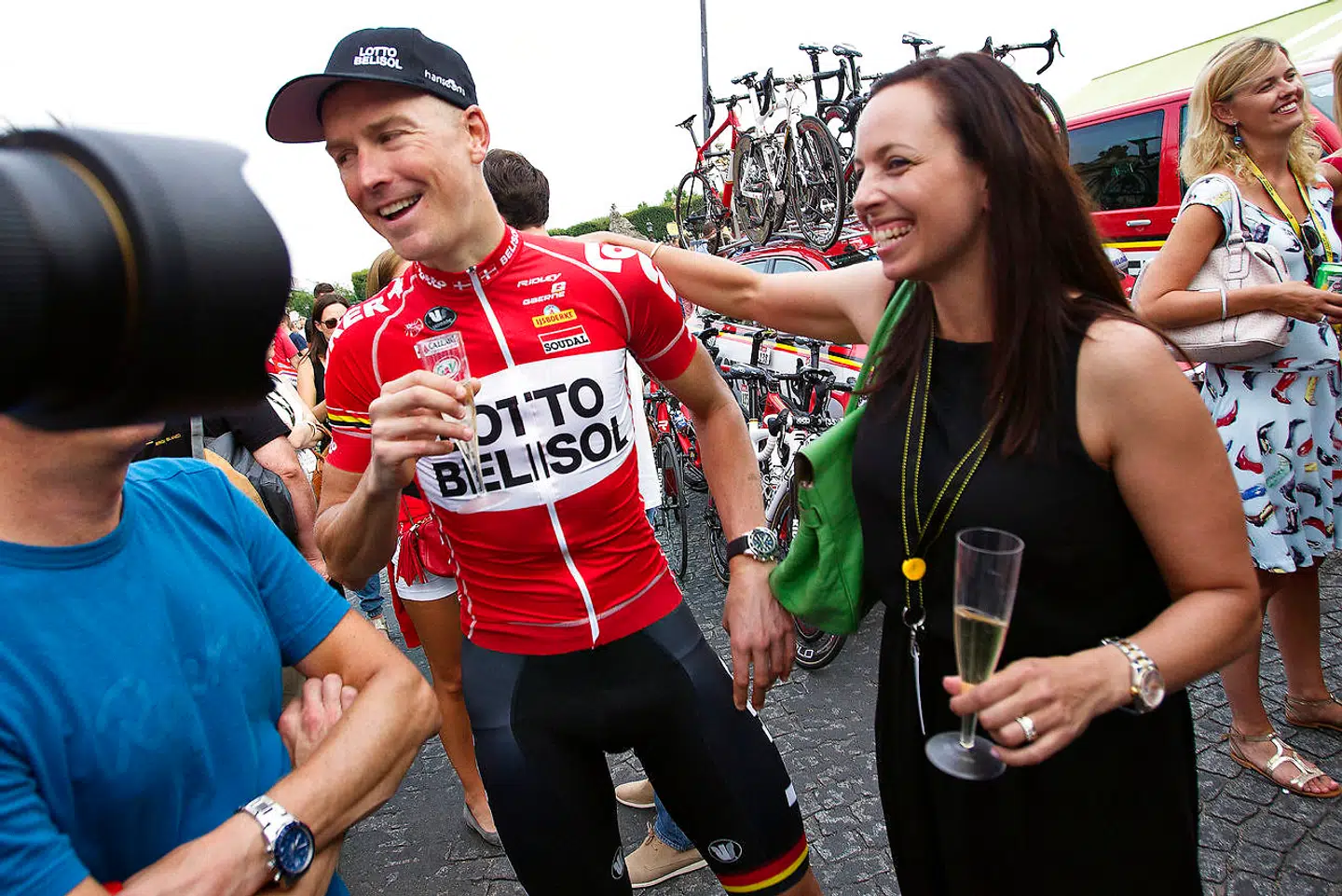 Lars Bak sammen med sine kone, Elisabeth. Billedet her er fra 2014.