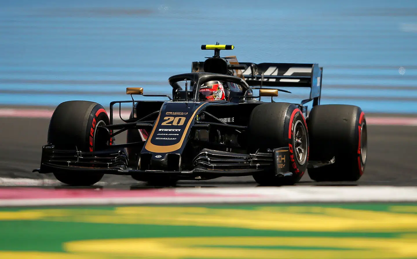 Kevin Magnussen i aktion i lørdagens Formel 1-kvalifikation på Paul Ricard-banen i Le Castellet, Frankrig.