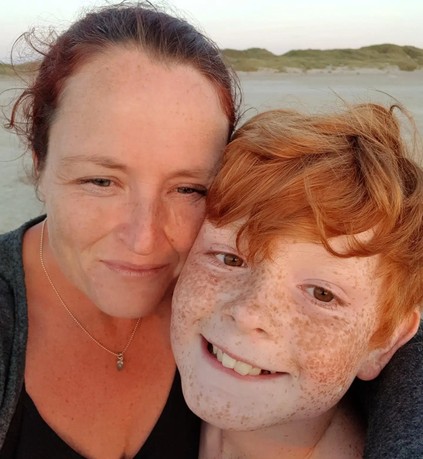 Her ses Heidi Kragh sammen med sønnen Holger, som i dag er 11 år.