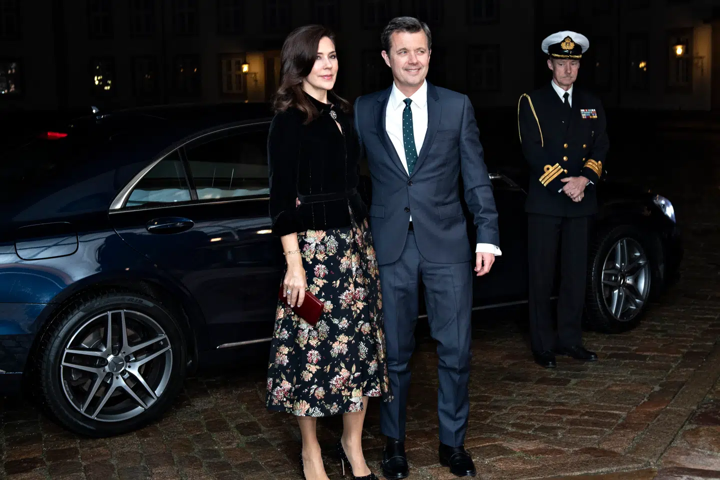 H.M. Dronning Margrethe afholdt mindekoncert for Prins Henrik. Kronprinsesse Mary og kronprins Frederik ankom som de sidste til Fredensborg Slot. Fredensborg, onsdag den 20. februar 2019.