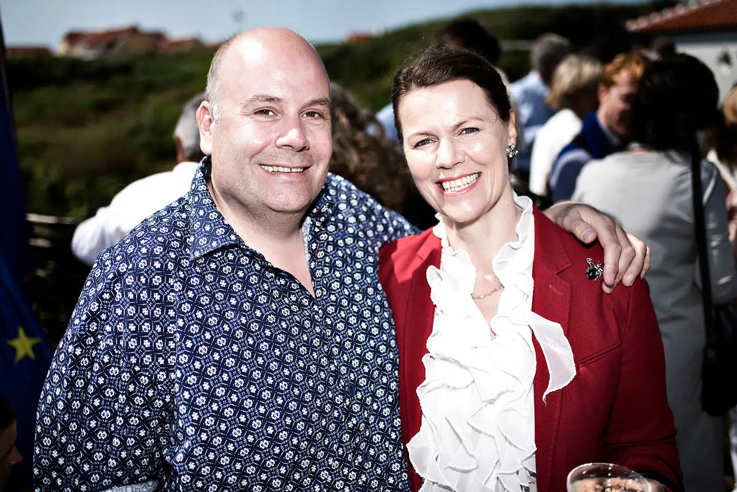 Operasanger og arrangør af Verdensballetten Jens Christian Wandt med godsejer Anne Sophie Gamborg. (Arkivfoto)