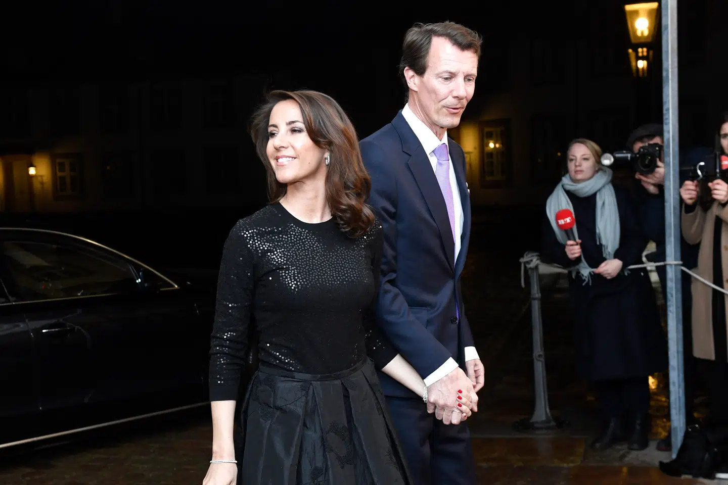 Prins Joachim og prinsesse Marie ankom som de næstesidste til mindekoncerten 20. februar. (Foto: Jens Nørgaard Larsen/Ritzau Scanpix)