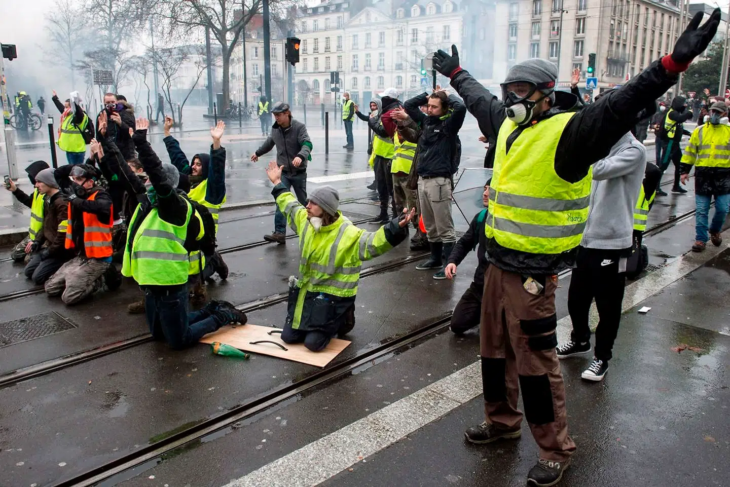 Nantes' gader lørdag.
