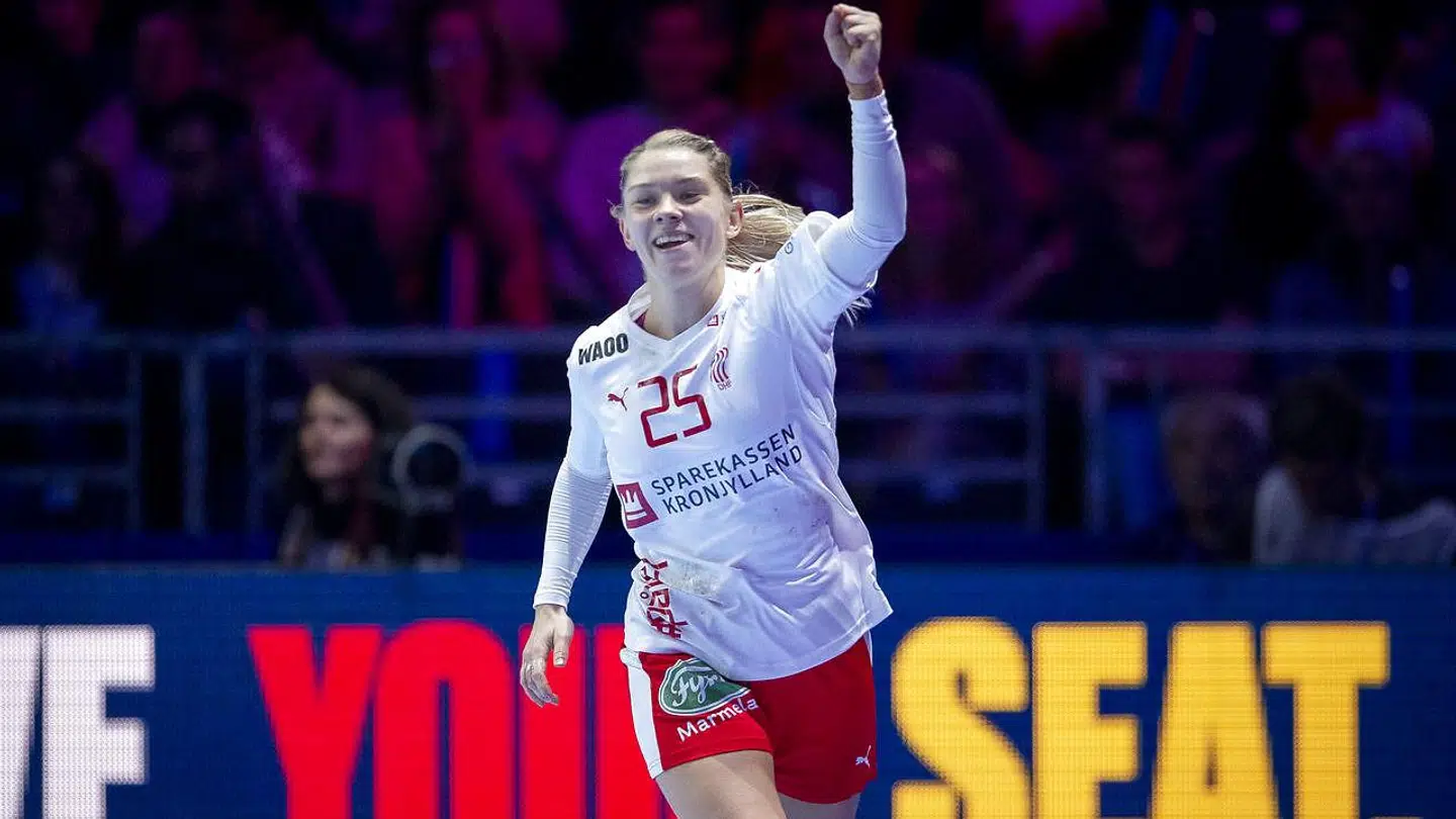 Danmarks Trine Østergaard under kampen mellem Danmark-Polen i Nantes, søndag den 2 december 2018.