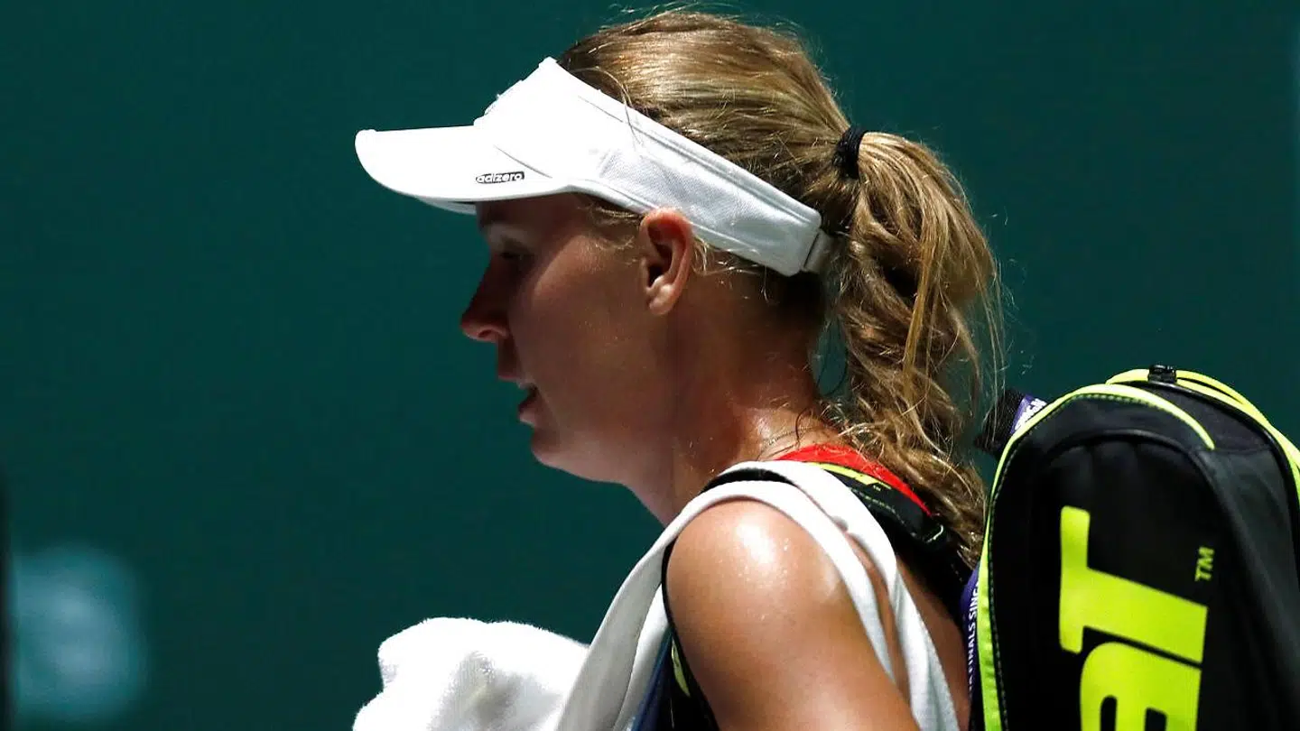 Caroline Wozniackis sæson er færdig for i år.