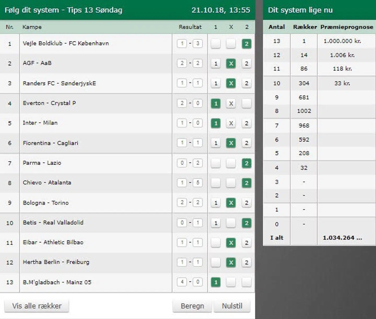 Sådan så vinder-Tipskuponen ud.