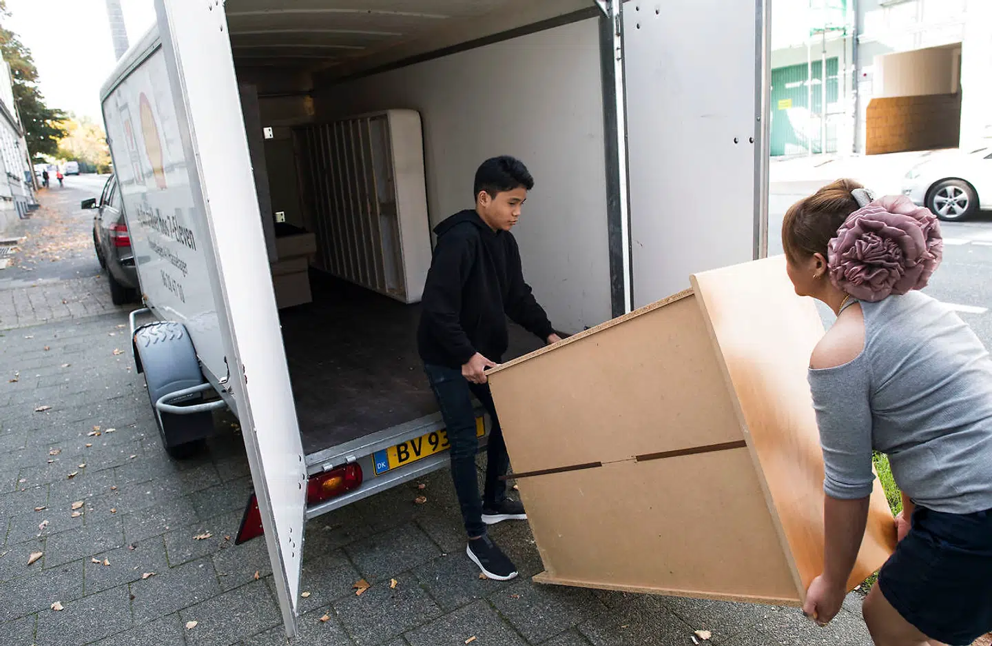 Andet flyttelæs fra Aarhus er nu ved at være opppe i lejligheden i Flensborg.