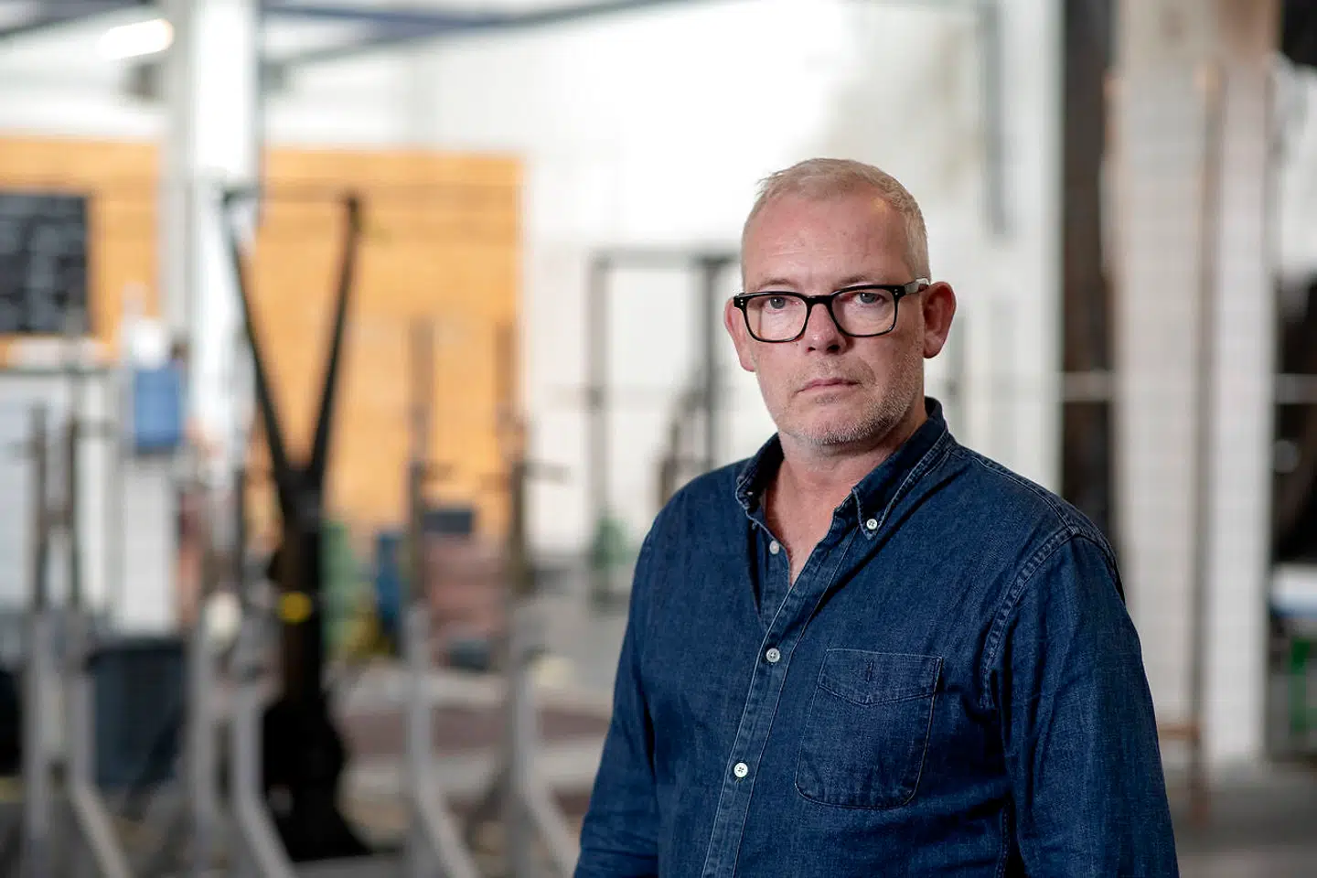 Søren Malling under pressemøde på den kommende tv-serie 'Kriger'.