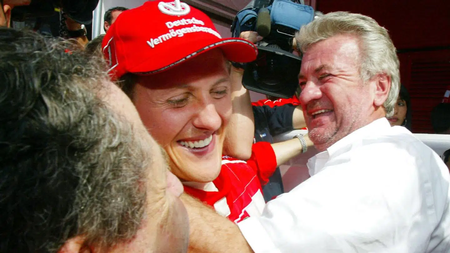 Michael Schumacher og Willi Weber (th.) havde et et succesrigt makkerskab.