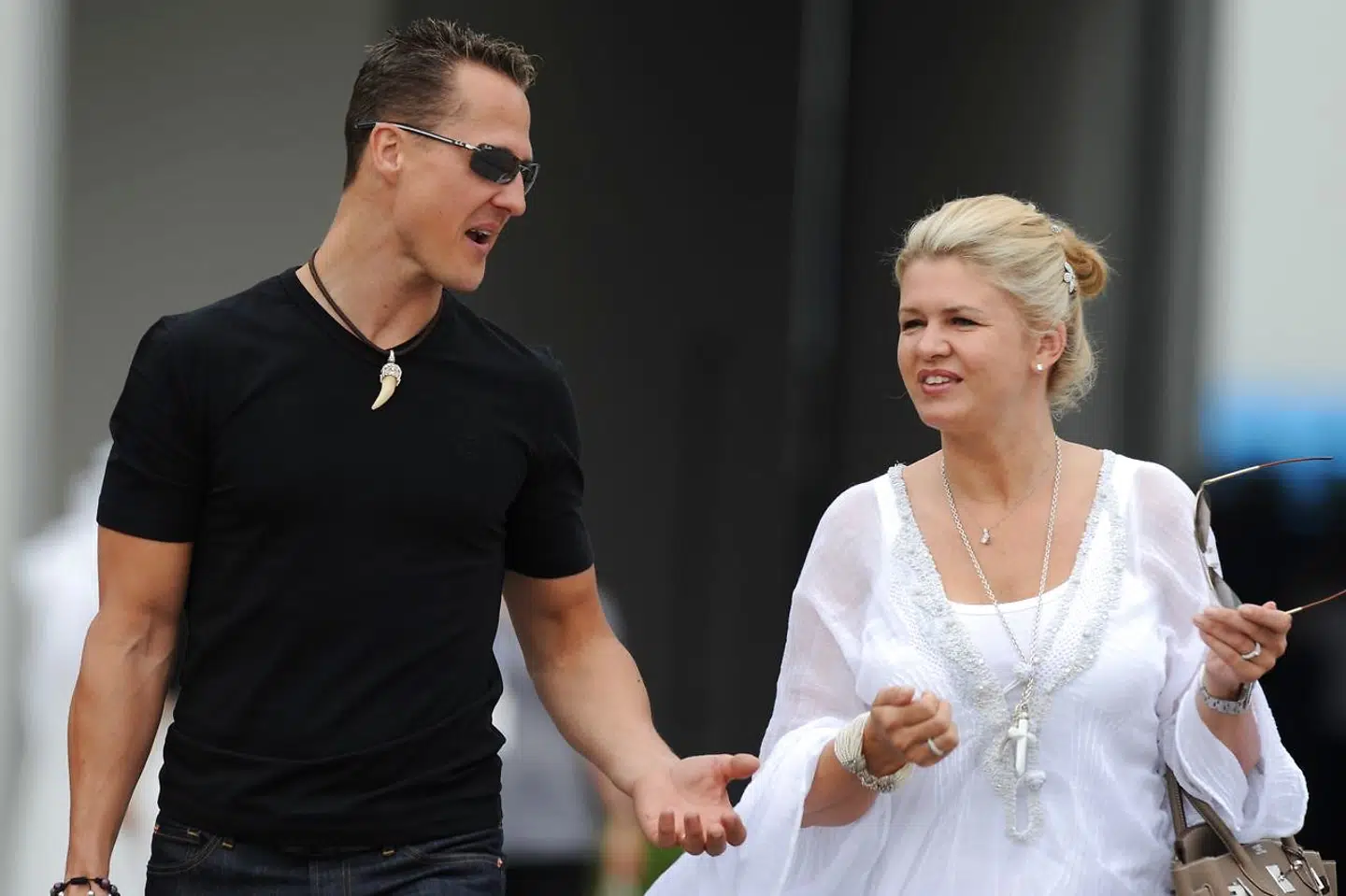 Michael og Corinna Schumacher fotograferet i 2010.