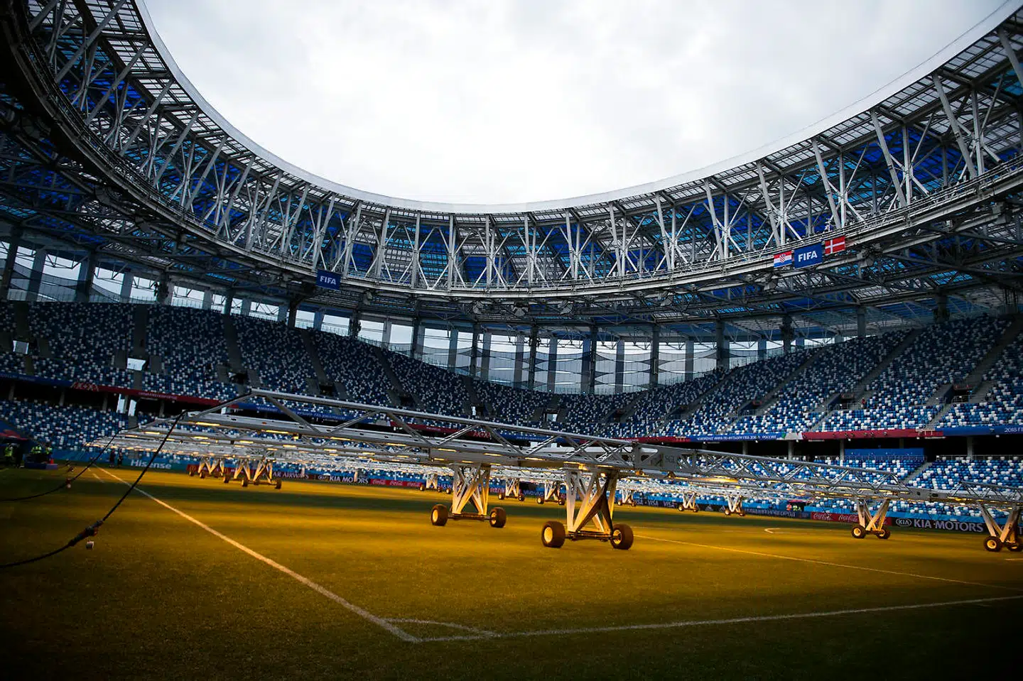 Her skal kampen spilles.