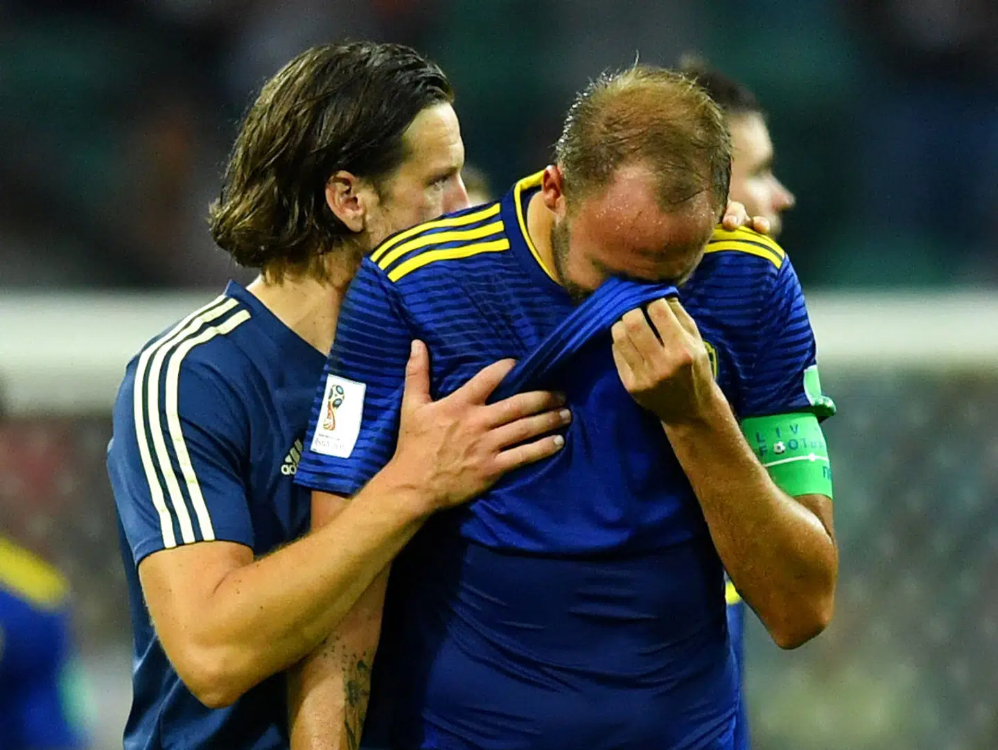 En skuffet Andreas Granqvist. REUTERS/Dylan Martinez