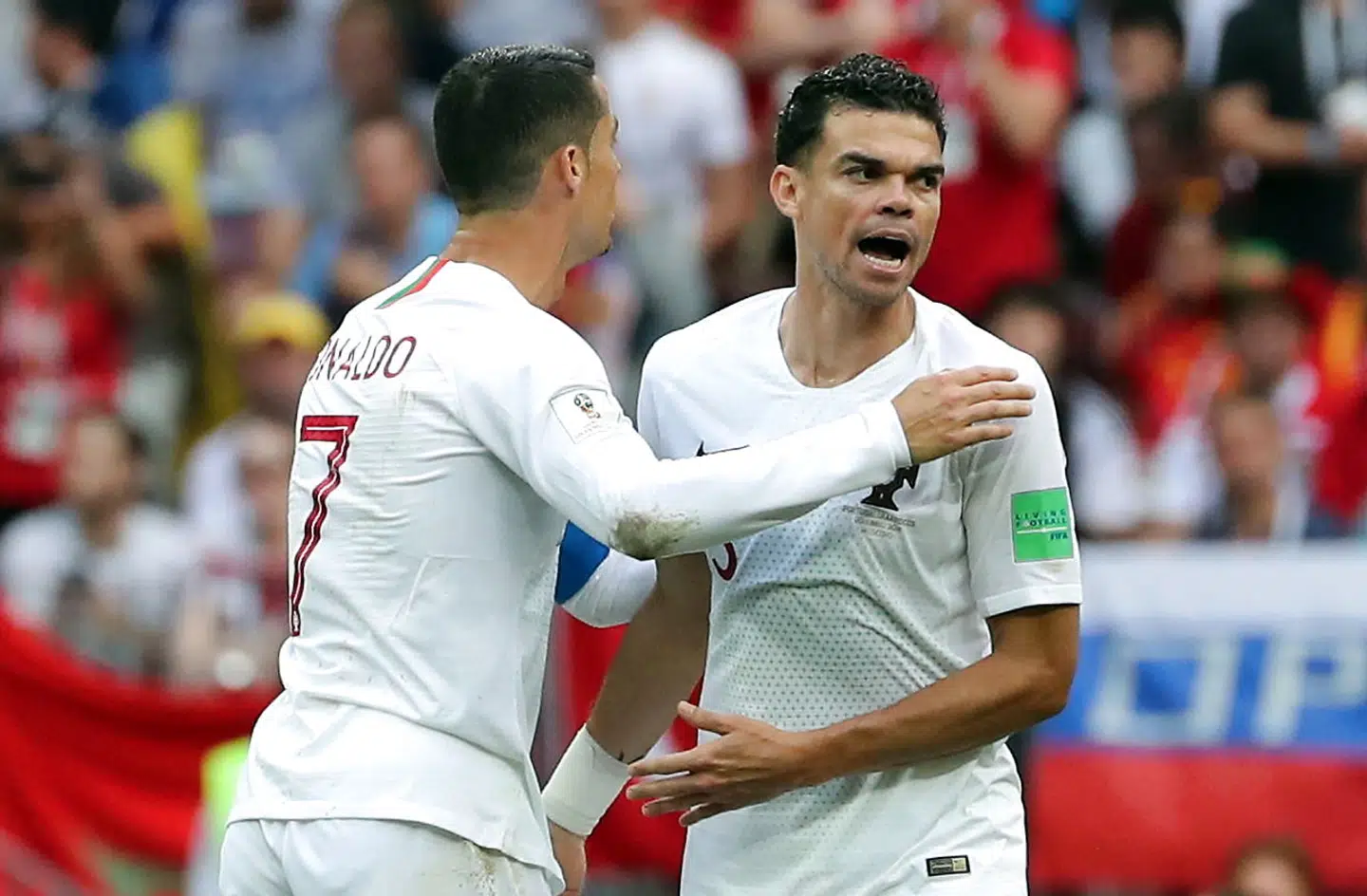 Cristiano Ronaldo sammen med manden, du bare kender som Pepe.