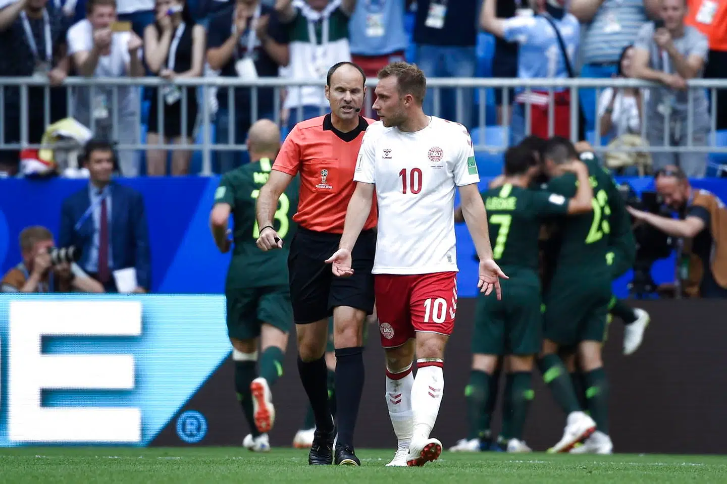 Danmark-Australien på Samara Arena i Rusland, torsdag den 21 juni 2018