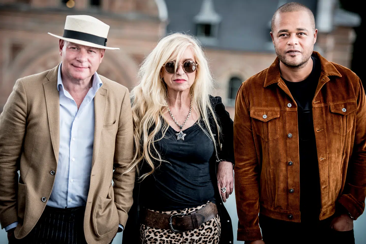 Dommertrioen ved DRs 11. og sidste omgang af X Factor. Thomas Blachman, Sanne Salomonsen og Remee. Foto Mads Claus Rasmussen