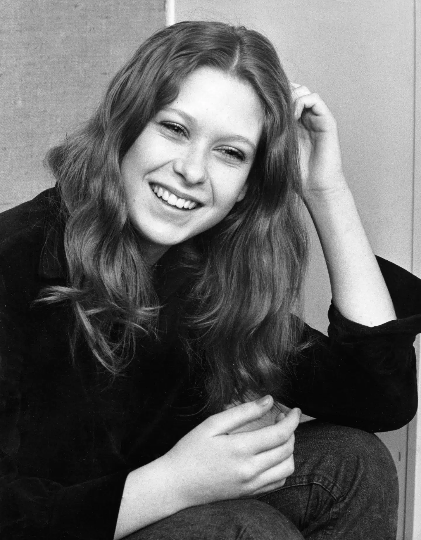 En ung Sanne Salomonsen. Allerede som 15-årig levede hun af at være sanger og musiker. Foto Geert Bardrum