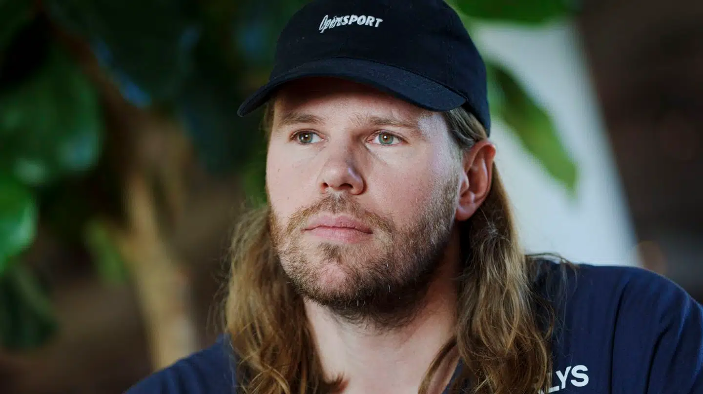 Mikkel Hansen under pressemøde med håndboldherrerne på Hotel Scandic CPH Strandpark i Kastrup mandag den 30. oktober 2023.