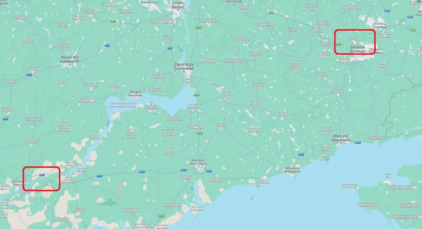 Mod vest har Ukraine gjort fremskridt ved Dnepr-floden. Mod øst forsøger Rusland at erobre Avdijivka.