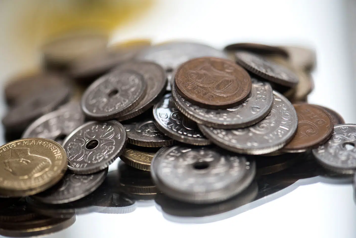 Penge, mønter og sedler, torsdag den 5. marts 2020.