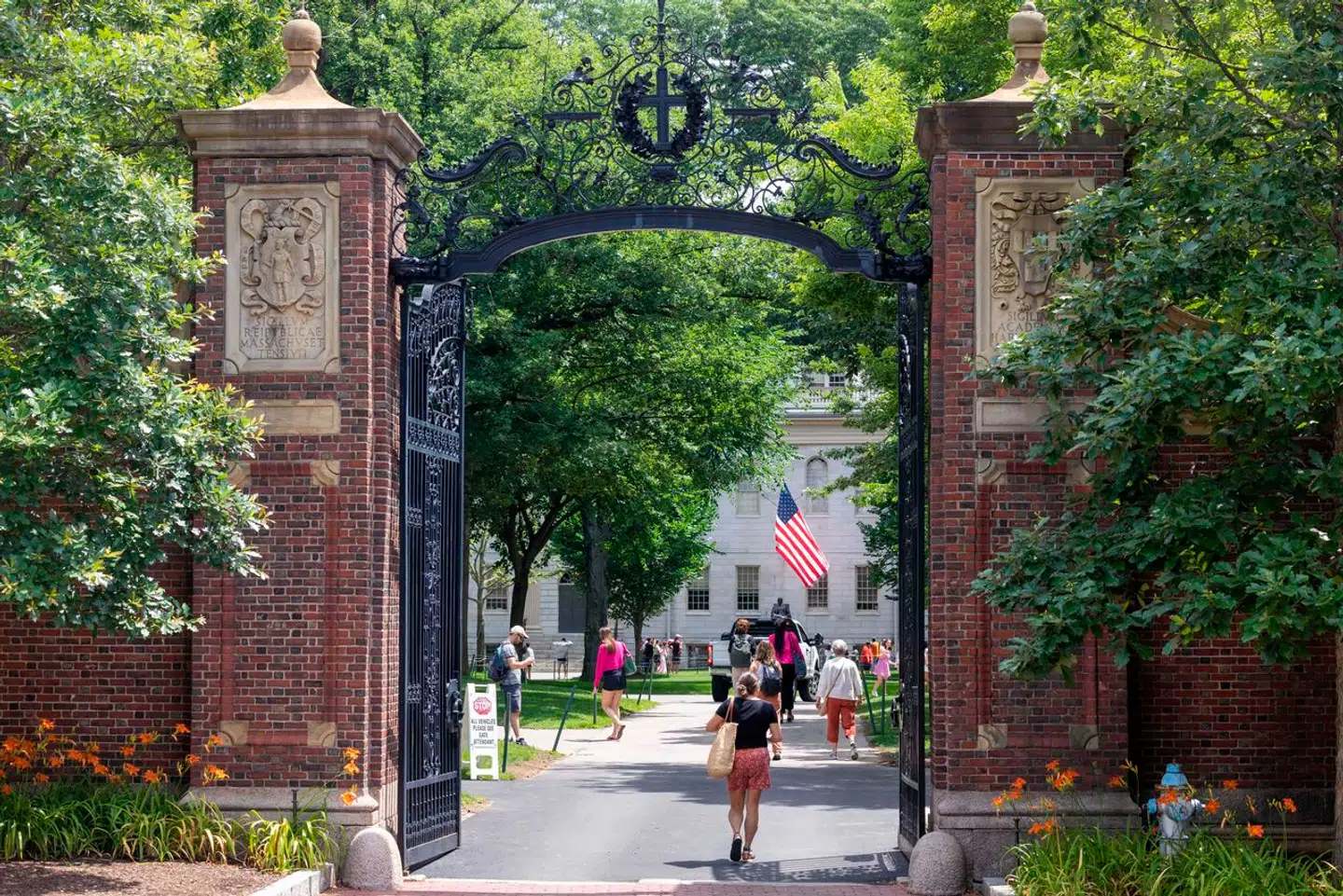 Sorte middelklassebørn har lavere chancer end hvide for at nå eliten. Her er det indgangen til Harvard University.