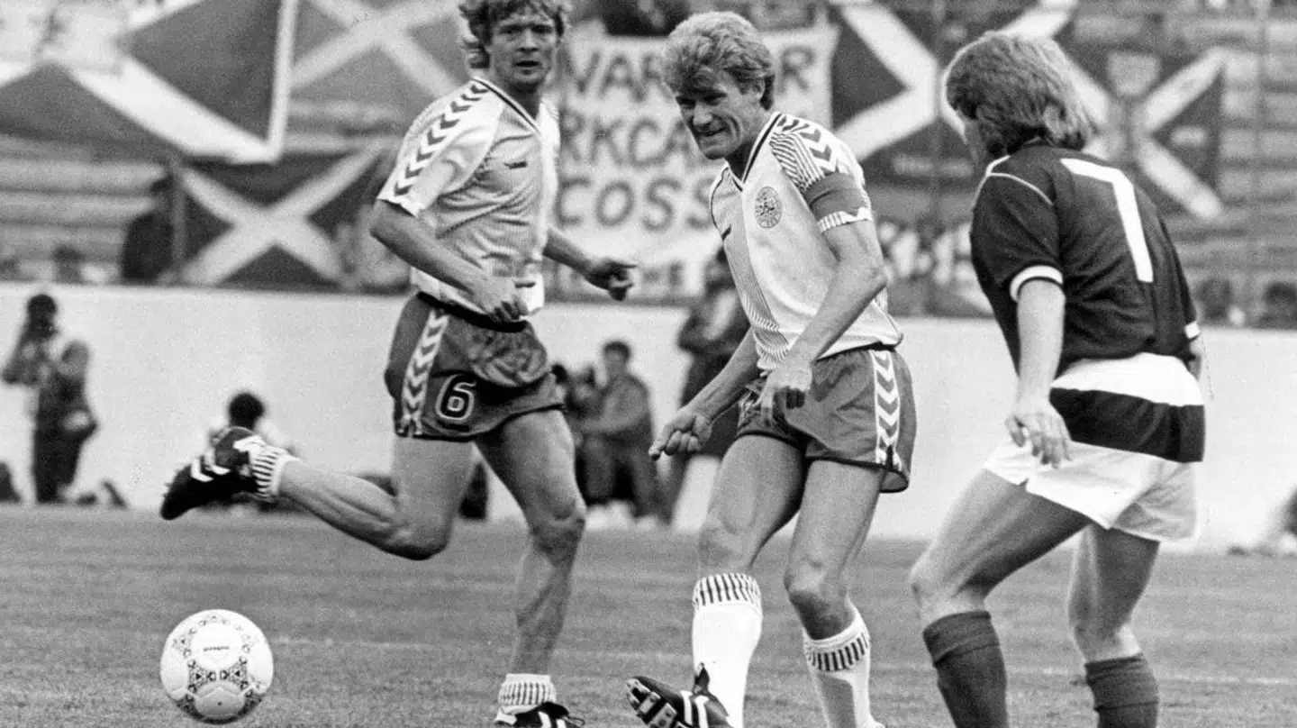 Søren Lerby og Morten Olsen i Mexico til VM i 1986.