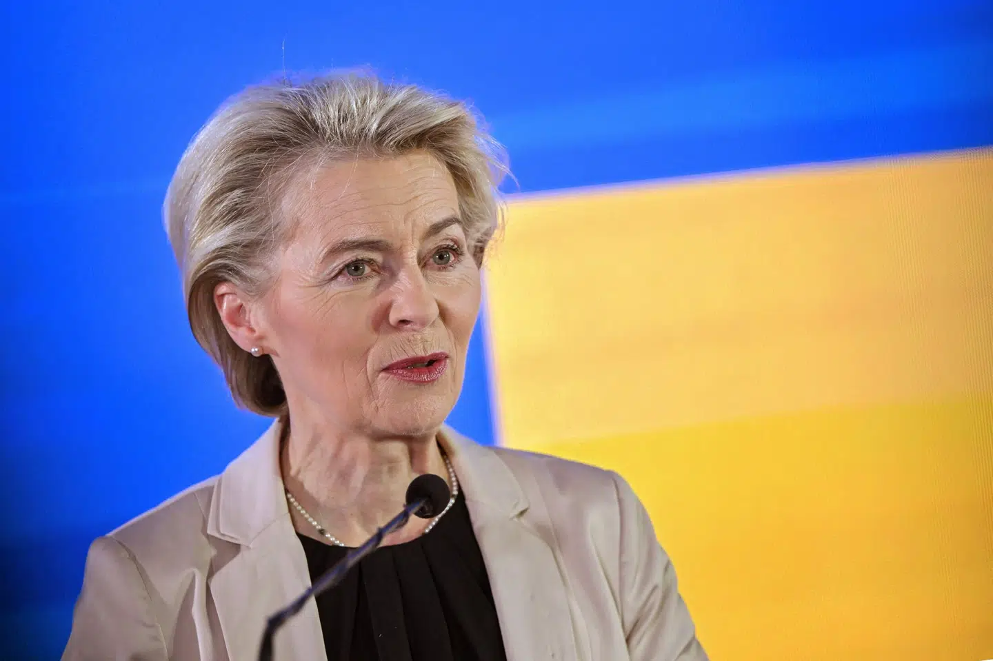 Besøget fra von der Leyen kommer, inden Kommissionen næste uge ventes at præsentere en rapport om blandt andet Ukraines fremskridt i forhold til EU-ansøgning. (Arkivfoto)
