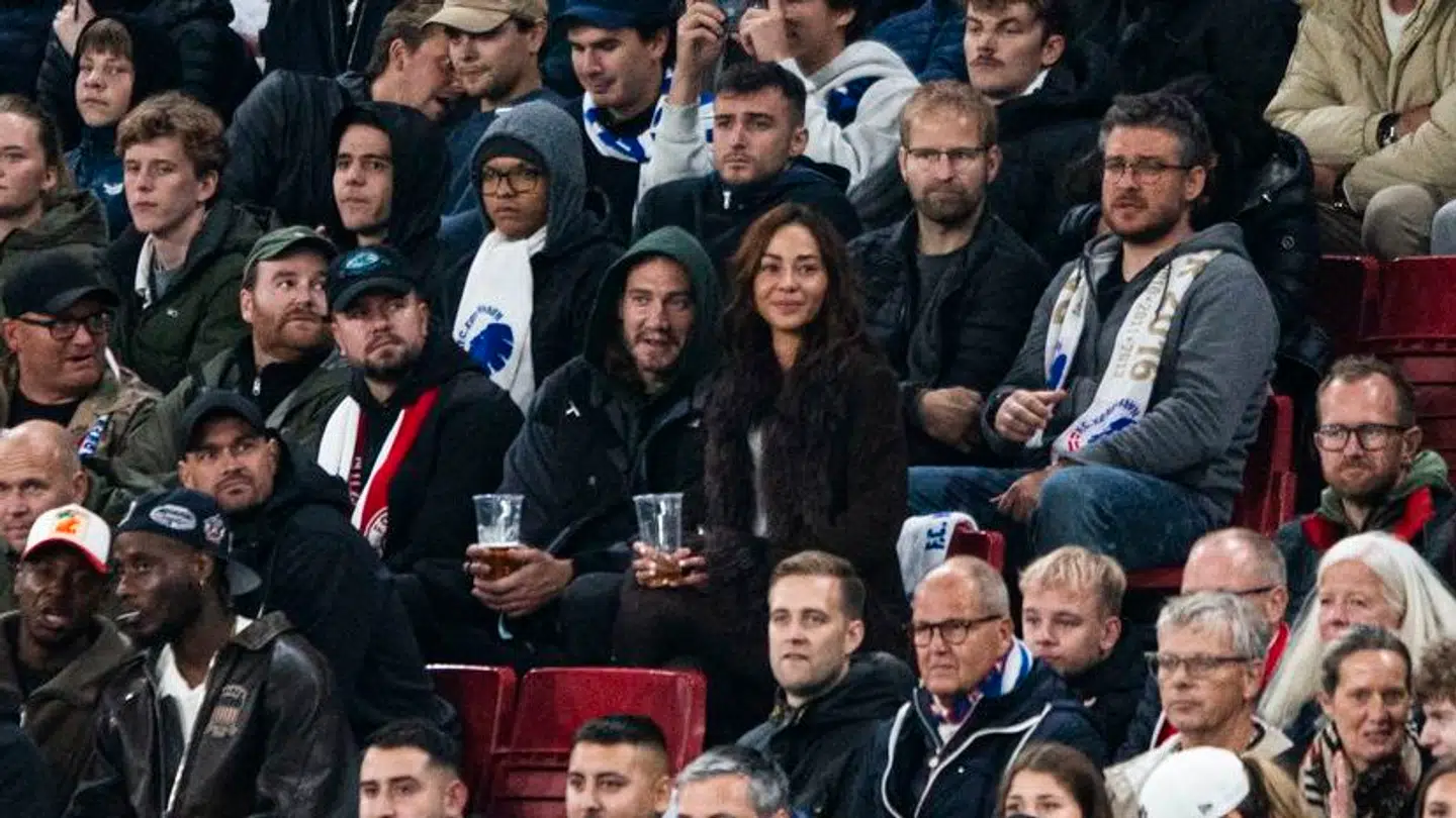 FC København mod FC Bayern München. Her er det: Nicklas Bendtner og Sus Wilkins
