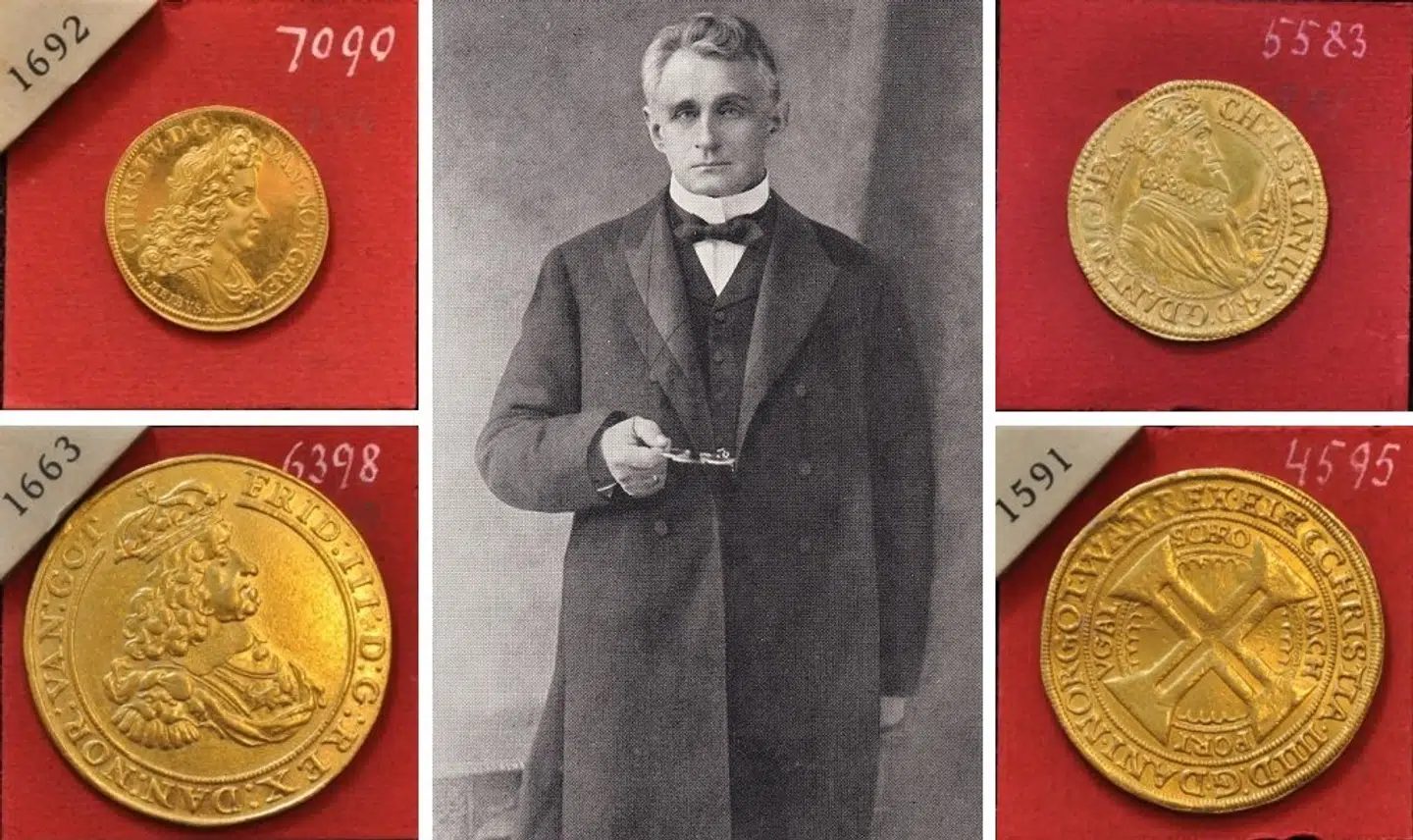 Københavneren Lars Emil Bruun (1852-1923) skabte sig en gevaldig formue ved eksport af dåsesmør til hele verden. Men det er hans enestående mønt- og medaljesamling, der har givet ham det vægtigste eftermæle.