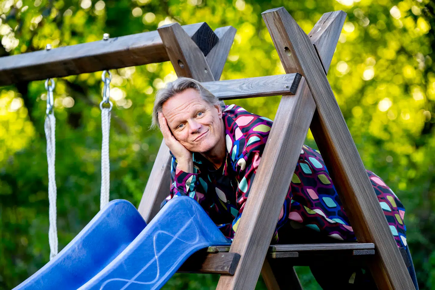 56-årige Sigurd Barrett har altid brugt sin egne børn som testpiloter. Også de to små.