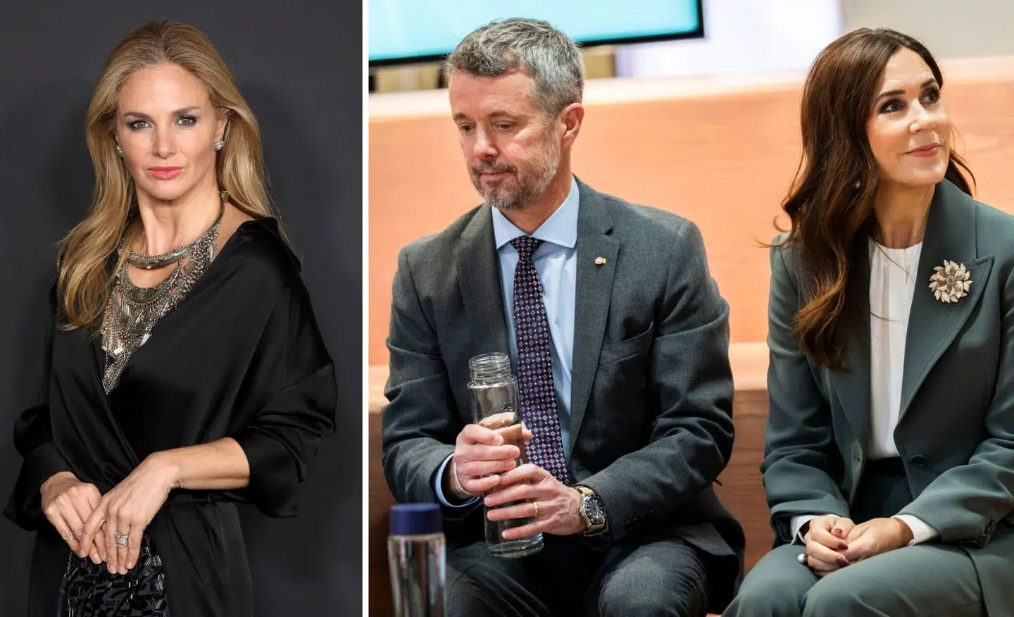 Genoveva Casanova og det danske kongepar. Fotos: Ritzau Scanpix