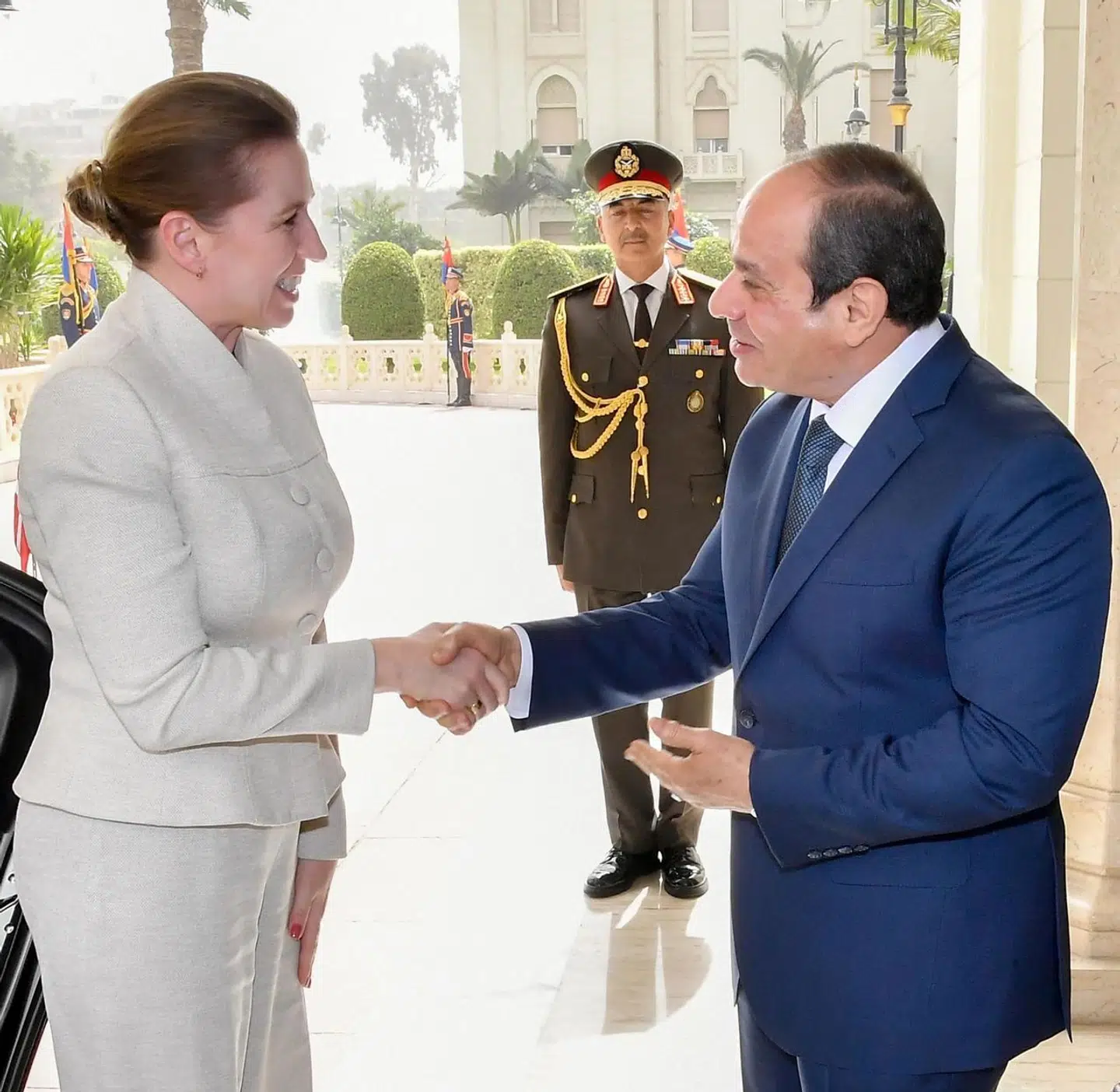 For en måned siden besøgte Mette Frederiksen Egyptens præsident Abdel Fatah el-Sisi i Cairo.