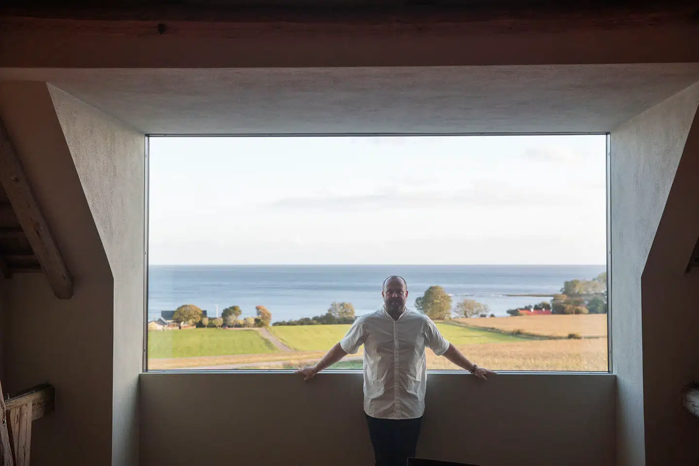 Daniel Berlin har netop åbnet sin nye restaurant Vyn med udsigt til Bornholm.