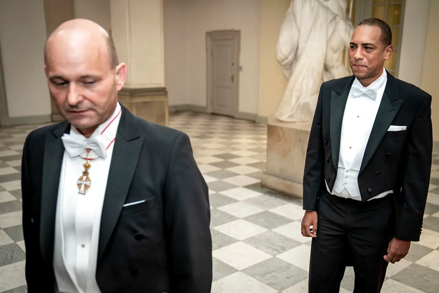 Søren Pape Poulsen og Josue Medina til Dronning Margrethes regeringsjubilæum i september. Få dage senere blev det meddelt, at de skulle skilles. (Foto: Mads Claus Rasmussen/Ritzau Scanpix)