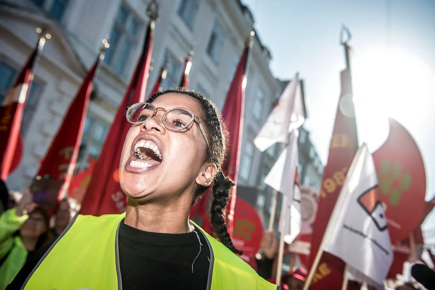Protester under de offentlige overenskomstforhandlinger i 2018. Den offentlige sektor er for længst blevet en selvbefrugtende størrelse.