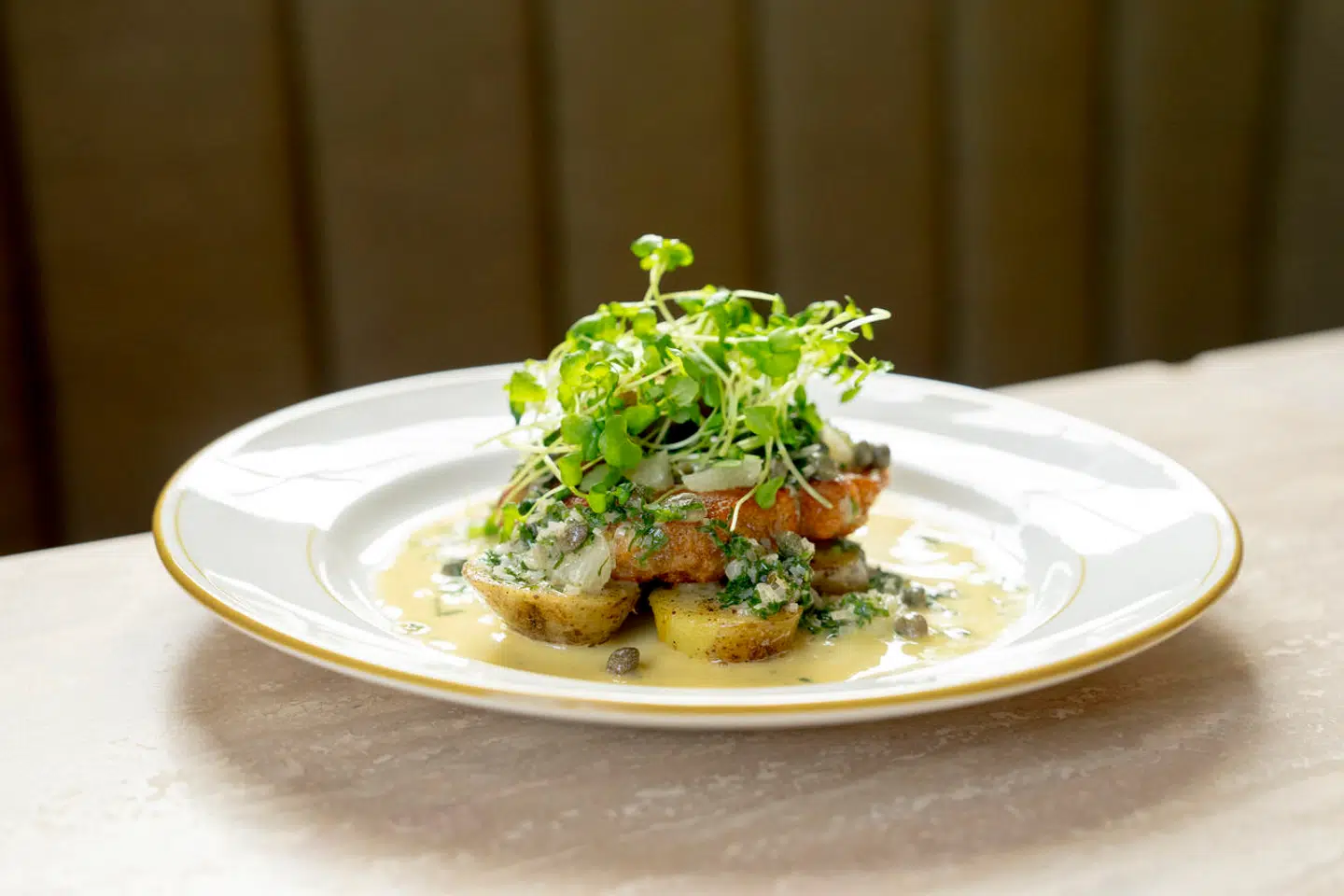 Brasserie Post post Østerbro serverer stegt kalvehjerne.