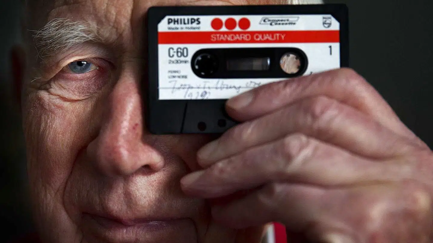 Her er han, manden bag kassettebåndet: den hollandske ingeniør Lou Ottens. Billedet er taget i januar 2013.