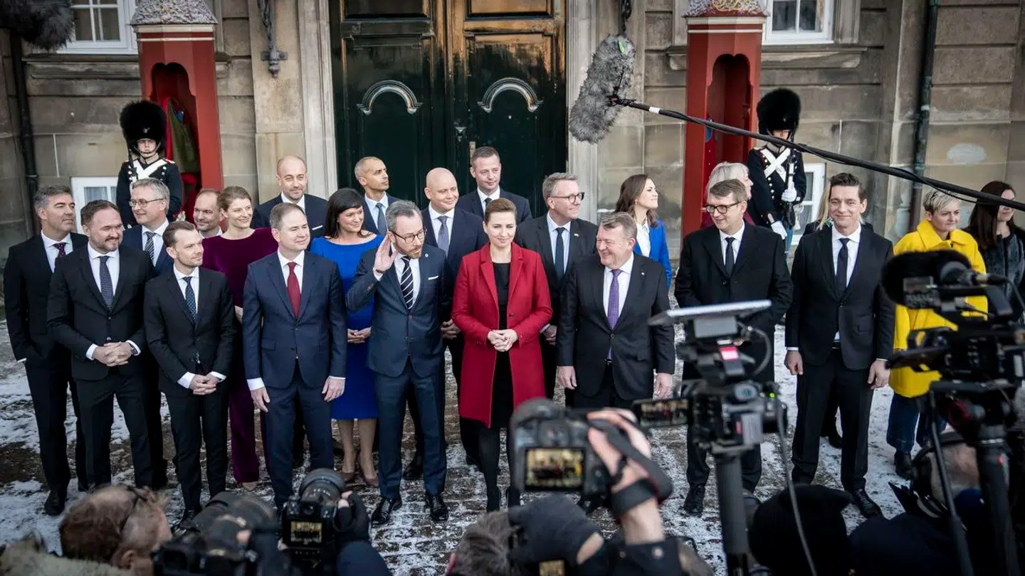 SVM-regering præsenteres på Amalienborg Slotsplads i København torsdag den 15. december 2022. (Foto: Mads Claus Rasmussen/Ritzau Scanpix)