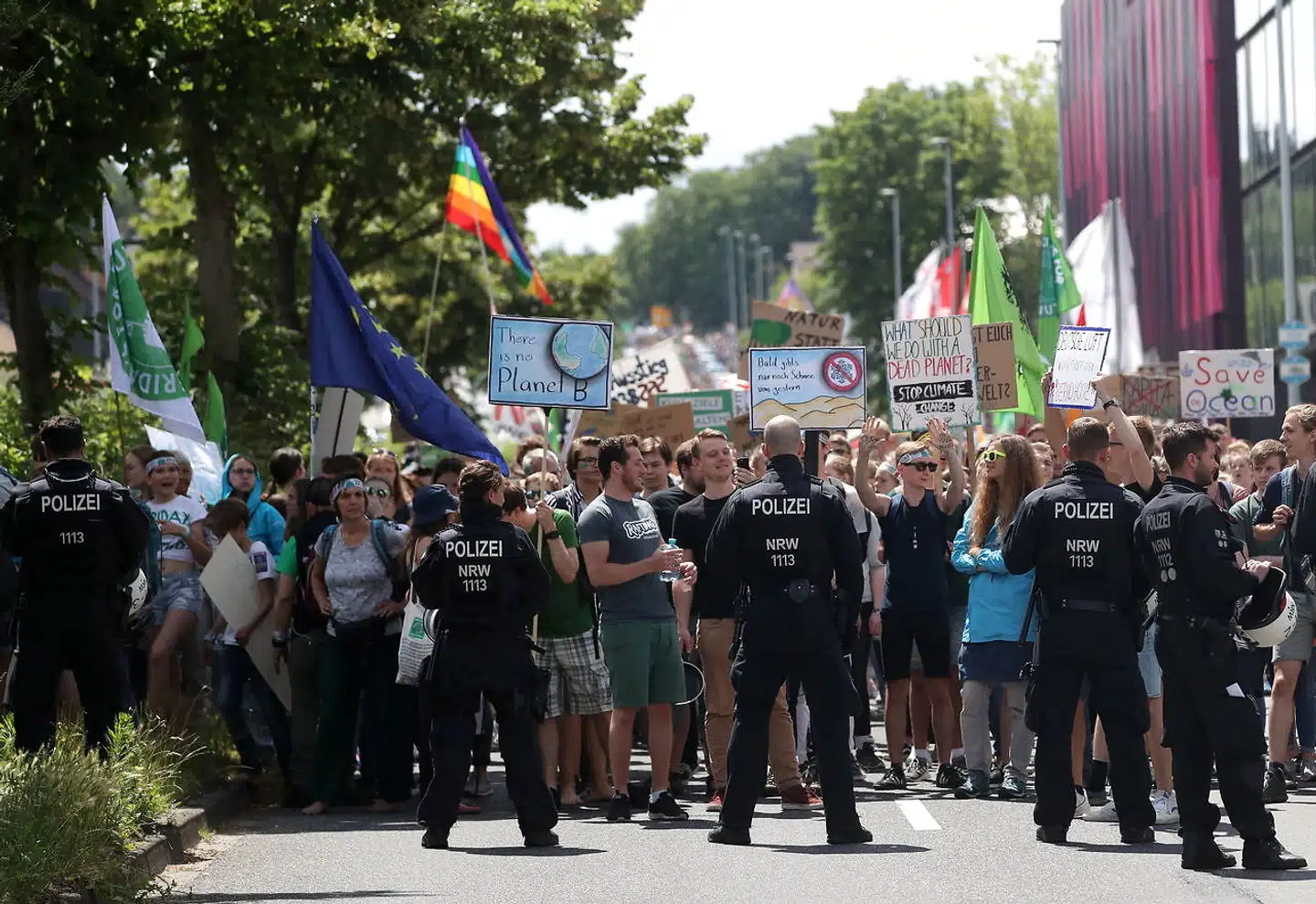 Man forventer, at den globale klimastrejke Fridays For Future den 20. september trækker demonstrationer i flere end 100 tyske byer. Fotoet er fra klimademonstrationen 20. september sidste år i Aachen i Tyskland.