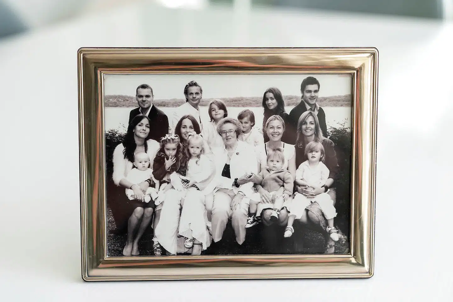 Familiefotoet med farmor i centrum, er Christina Arnoldis foretrukne foto.