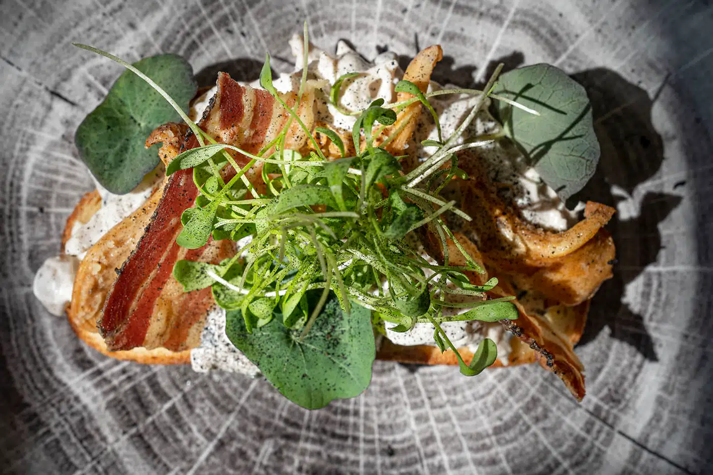 »Dark Forest beneath The Flowers« er det poetiske navn til denne tæt på perfekte kyllingesalat.