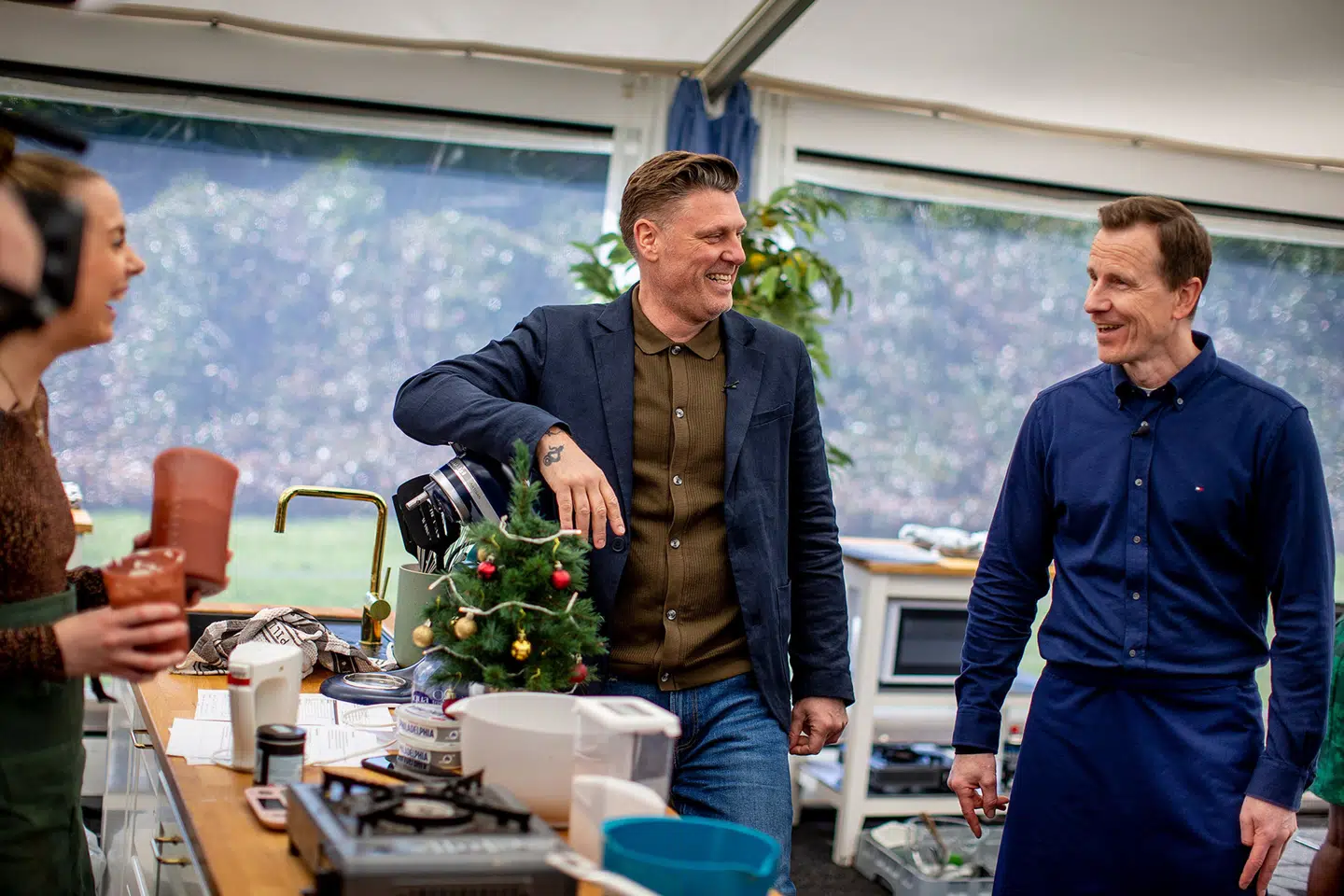 'Bagedyst'-vært Timm Vladimir og dommer Marcus Grigo.