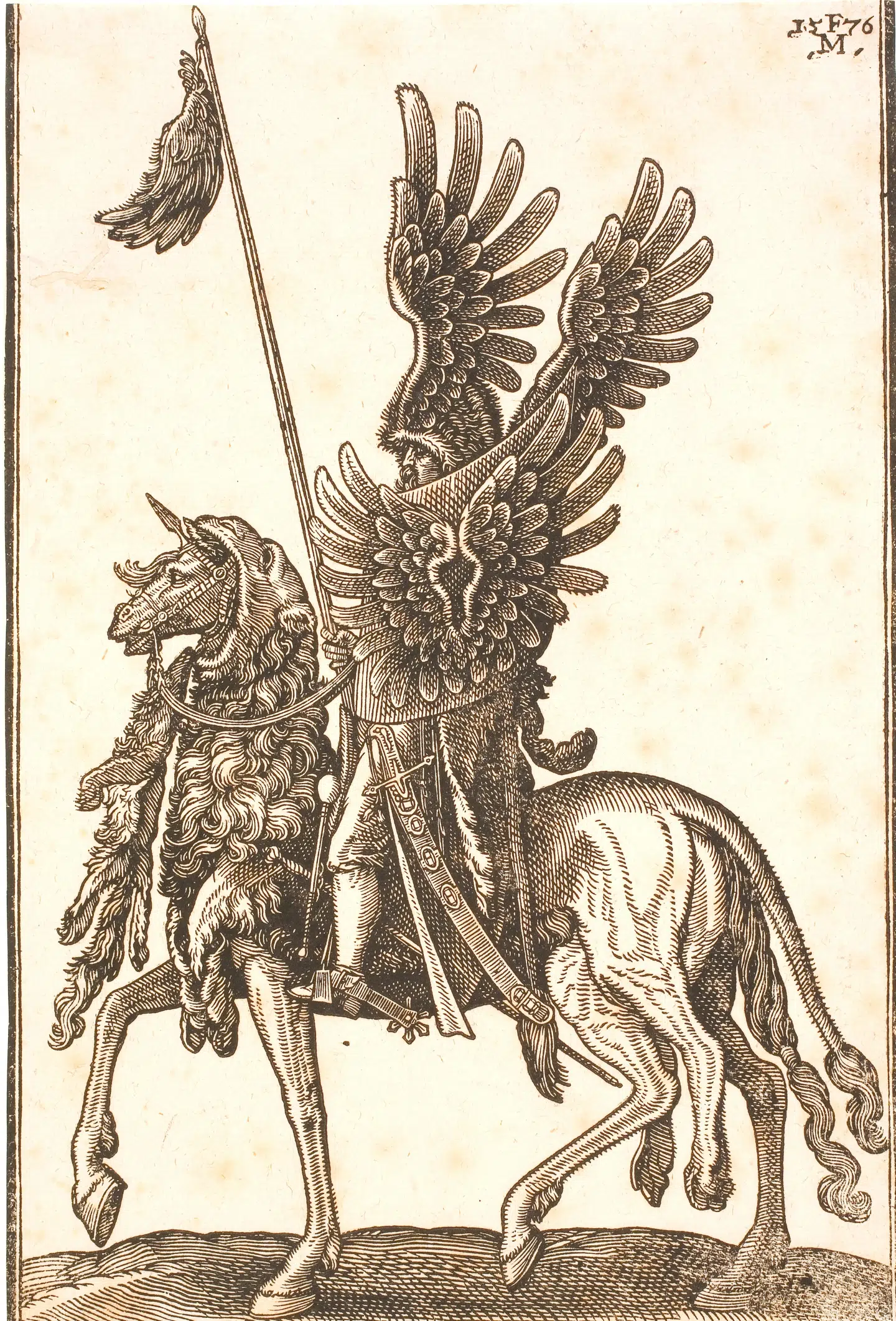 Bereden soldat (en deli).