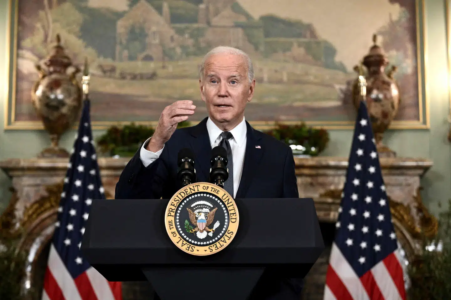 USA's præsident, Joe Biden, siger på et pressemøde onsdag amerikansk tid, at USA har bedt Israel være meget forsigtig i forhold til en aktion på al-Shifa-hospitalet i Gaza.