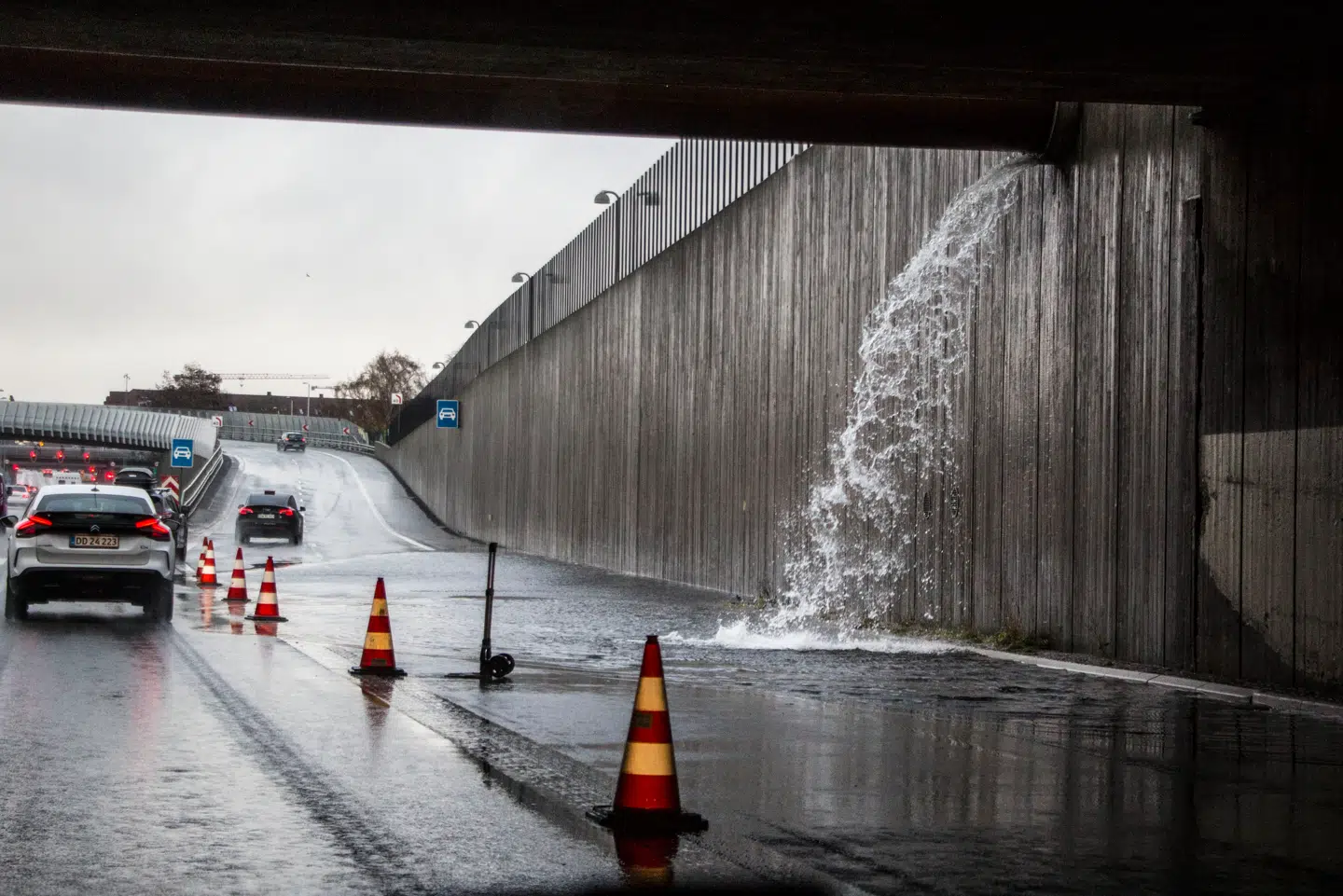 Der er problemer på Helsingørmotorvejen fredag morgen.