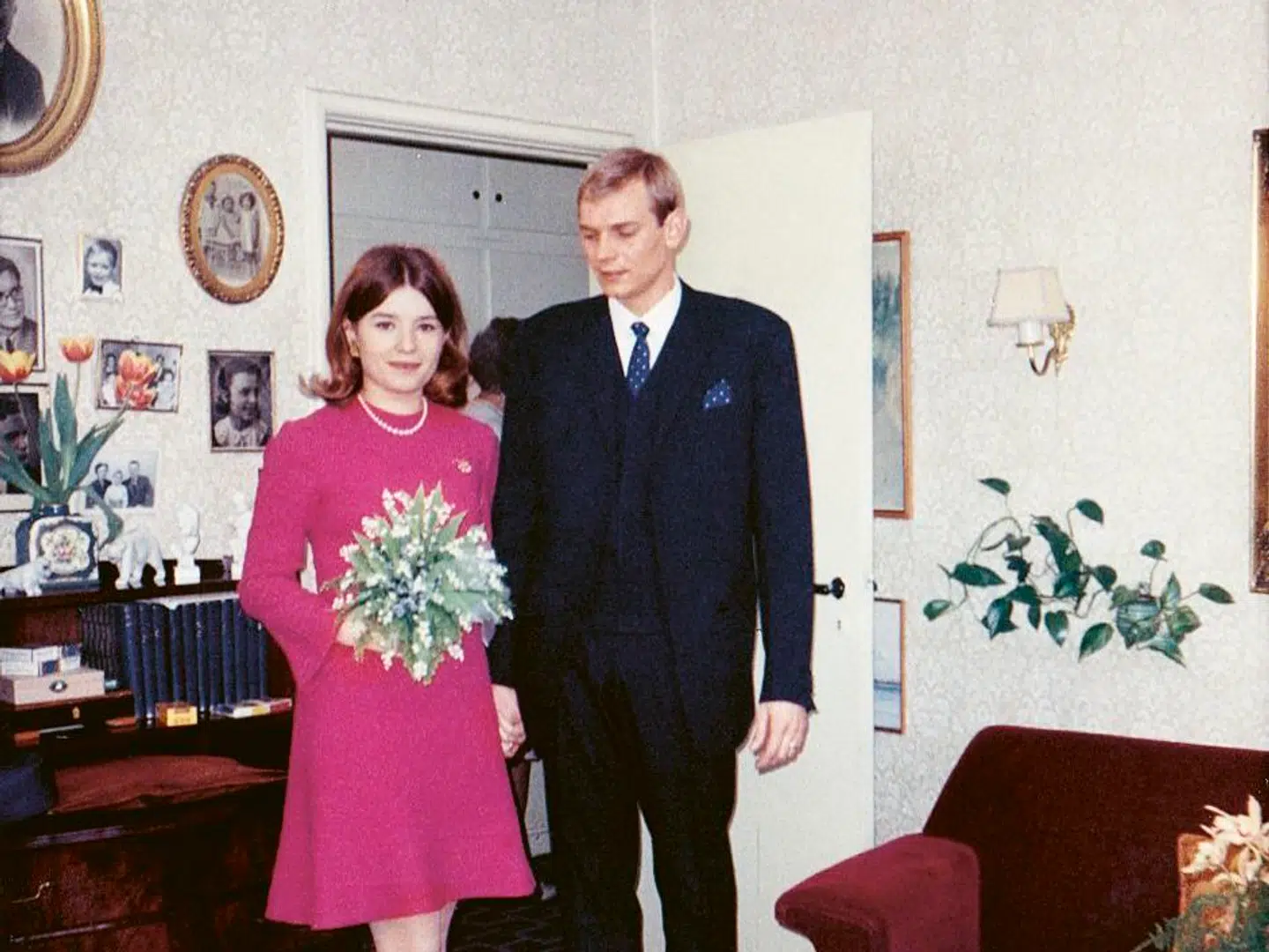 Fra bryllupsdagen i 1968.
