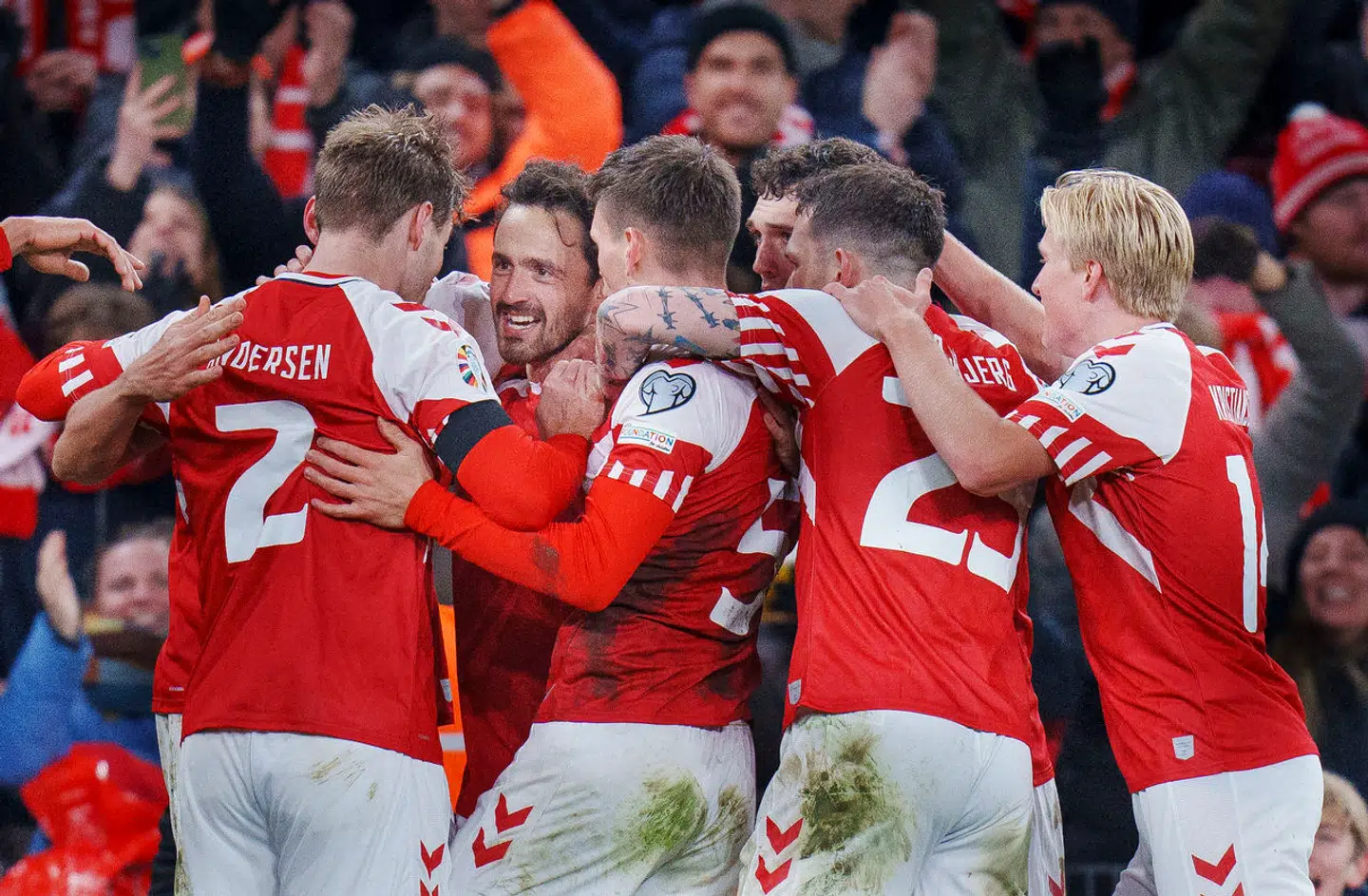 Danmark vandt fredag aften 2-1 over Slovenien og kvalificerede sig dermed til EM i Tyskland.