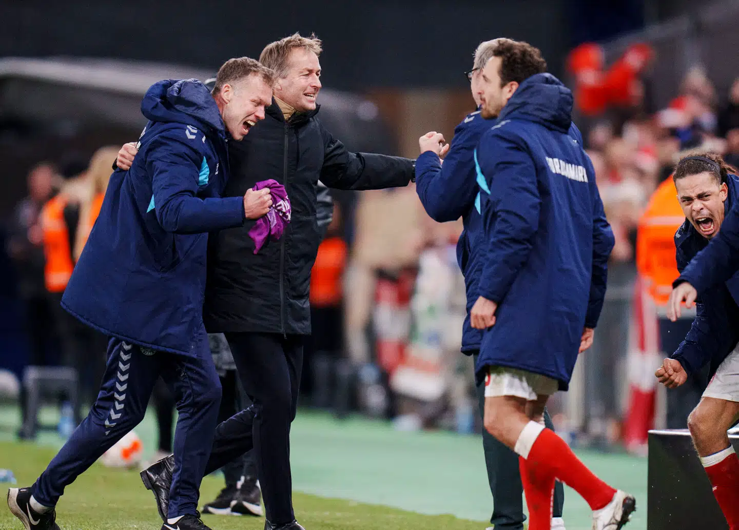 Fredag vandt Danmark 2-1 over Slovenien i Parken. Foto: Liselotte Sabroe, Scanpix.