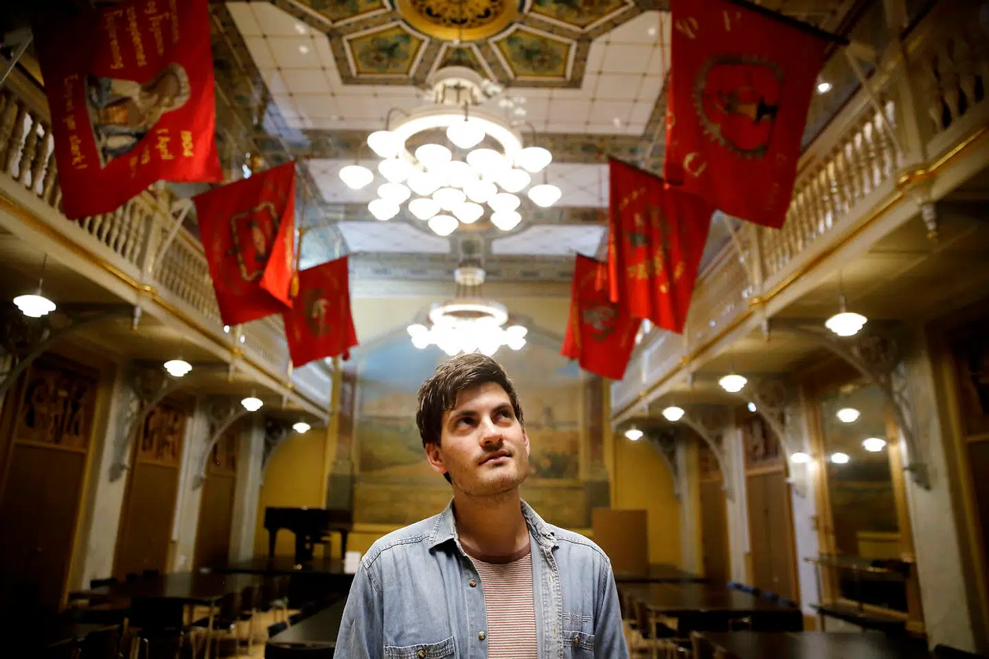 Frederik Vad Nielsen, formand for Danmarks Socialdemokratiske Ungdom (DSU), leverer en bredside mod moderpartiet. Arkivfoto: Jens Dresling